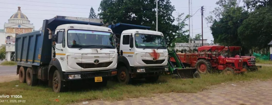 अवैध रेत खनन पर खनिज विभाग की सघन कार्रवाई, सात वाहन जब्त  