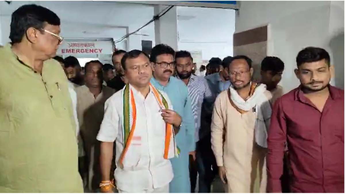 PCC चीफ बैज ने अस्पताल पहुंचकर रेल हादसे के घायलों का जाना हाल-चाल