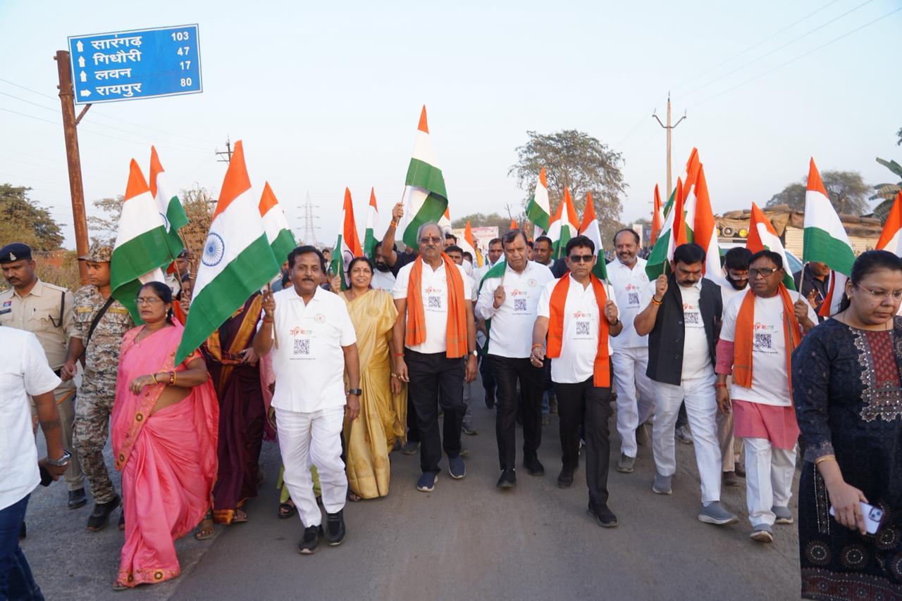 मंत्री टंक राम वर्मा, सांसद बृजमोहन अग्रवाल की अगुवाई में बलौदा बाजार में &lsquo;सरदार 150 @ यूनिटी मार्च पदयात्रा&rsquo; का हुआ भव्य आयोजन