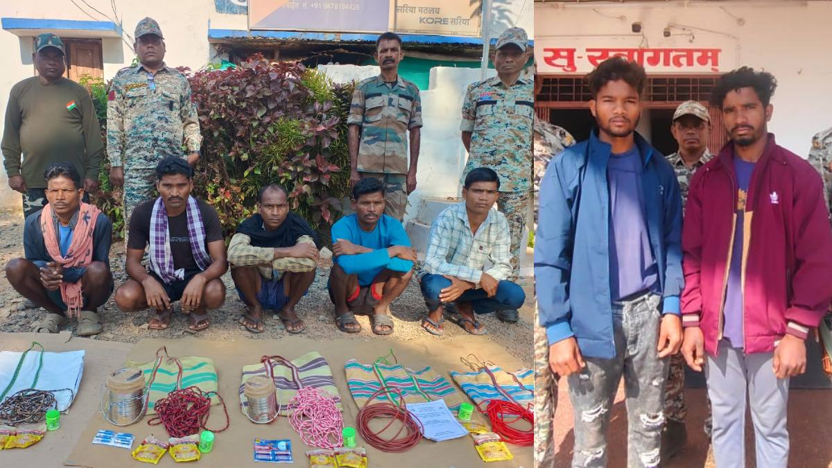 नक्सलवाद के खिलाफ बड़ी सफलता, अलग-अलग कार्रवाई 7 माओवादी गिरफ्तार, टिफिन बम-डेटोनेटर समेत अन्य विस्फोटक बरामद