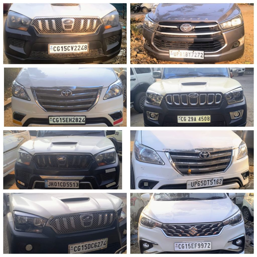 चलती कारों से निकलकर स्टंटबाजी, गाड़ियां जब्ती की कार्रवाई