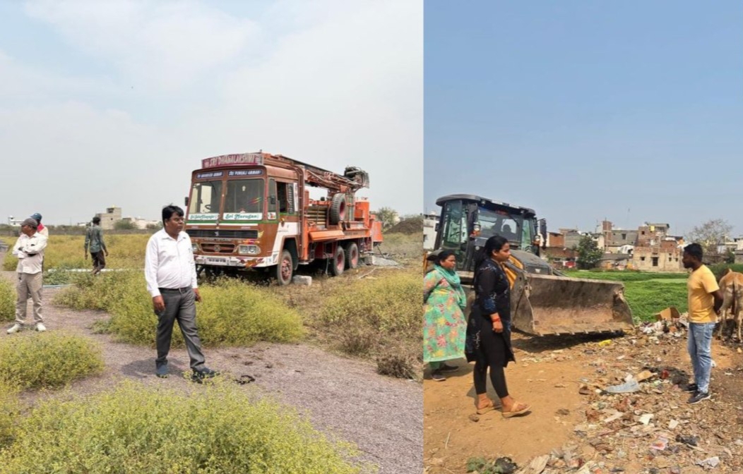 रायपुर में अवैध प्लॉटिंग और तालाब अतिक्रमण पर कार्रवाई: बोरिंग मशीनें जब्त, मलबा हटाया गया