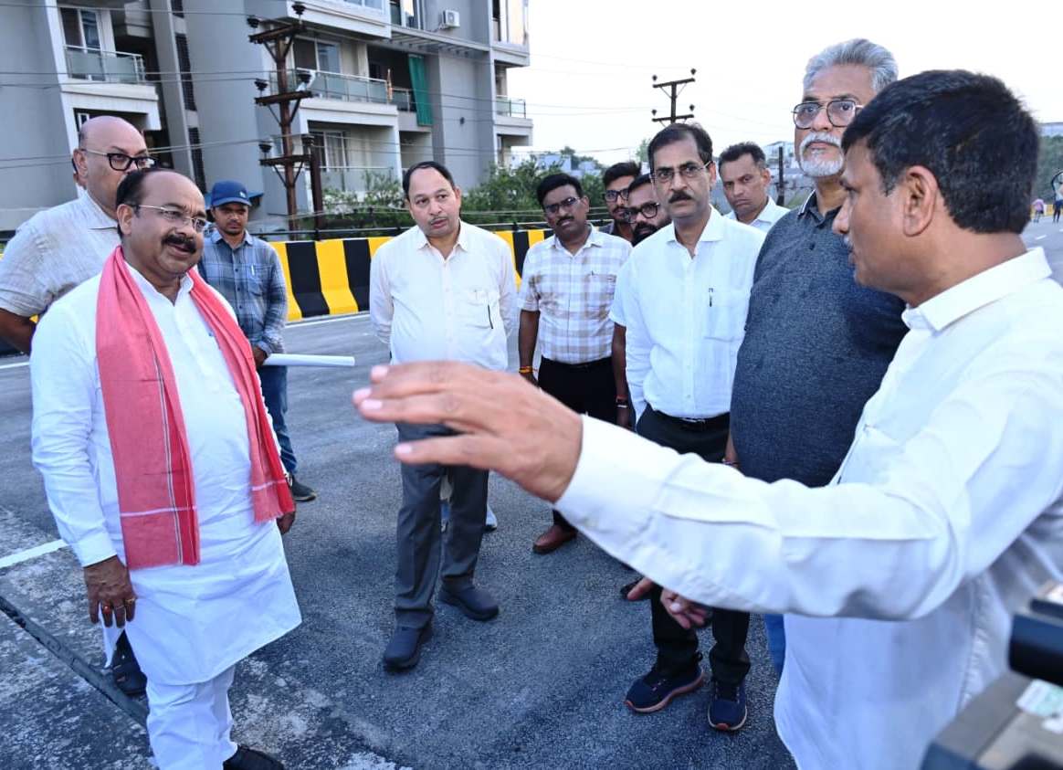 कचना ओवर-ब्रिज जल्द होगा शुरू, उप मुख्यमंत्री अरुण साव ने अंतिम चरण के कार्यों का किया निरीक्षण