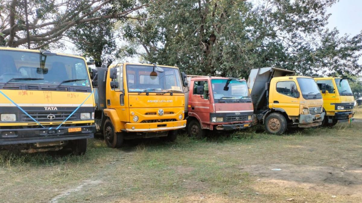 सूरजपुर में अवैध खनिज परिवहन पर बड़ी कार्रवाई, 11 वाहन जब्त