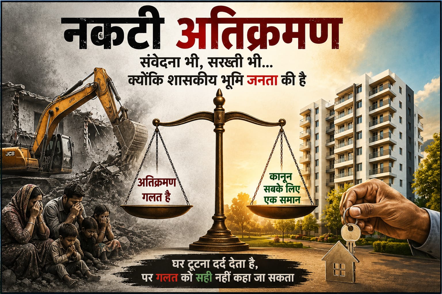 नकटी अतिक्रमण: संवेदना अपनी जगह, लेकिन कानून भी तो सबके लिए बराबर होना चाहिए!