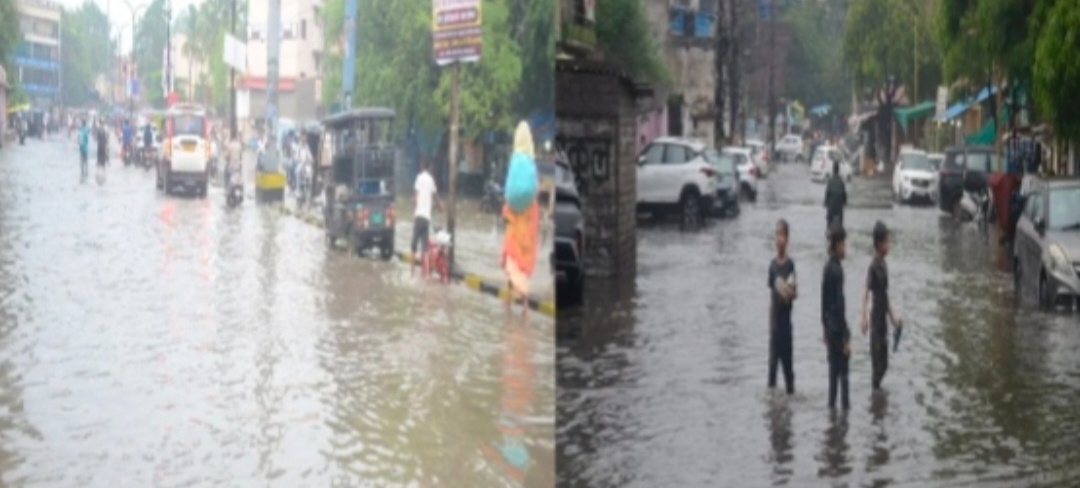 झमाझम बारिश से किसानों को राहत, लेकिन पहली ही बारिश में डूबा शहर, निगम के दावों की खुली पोल