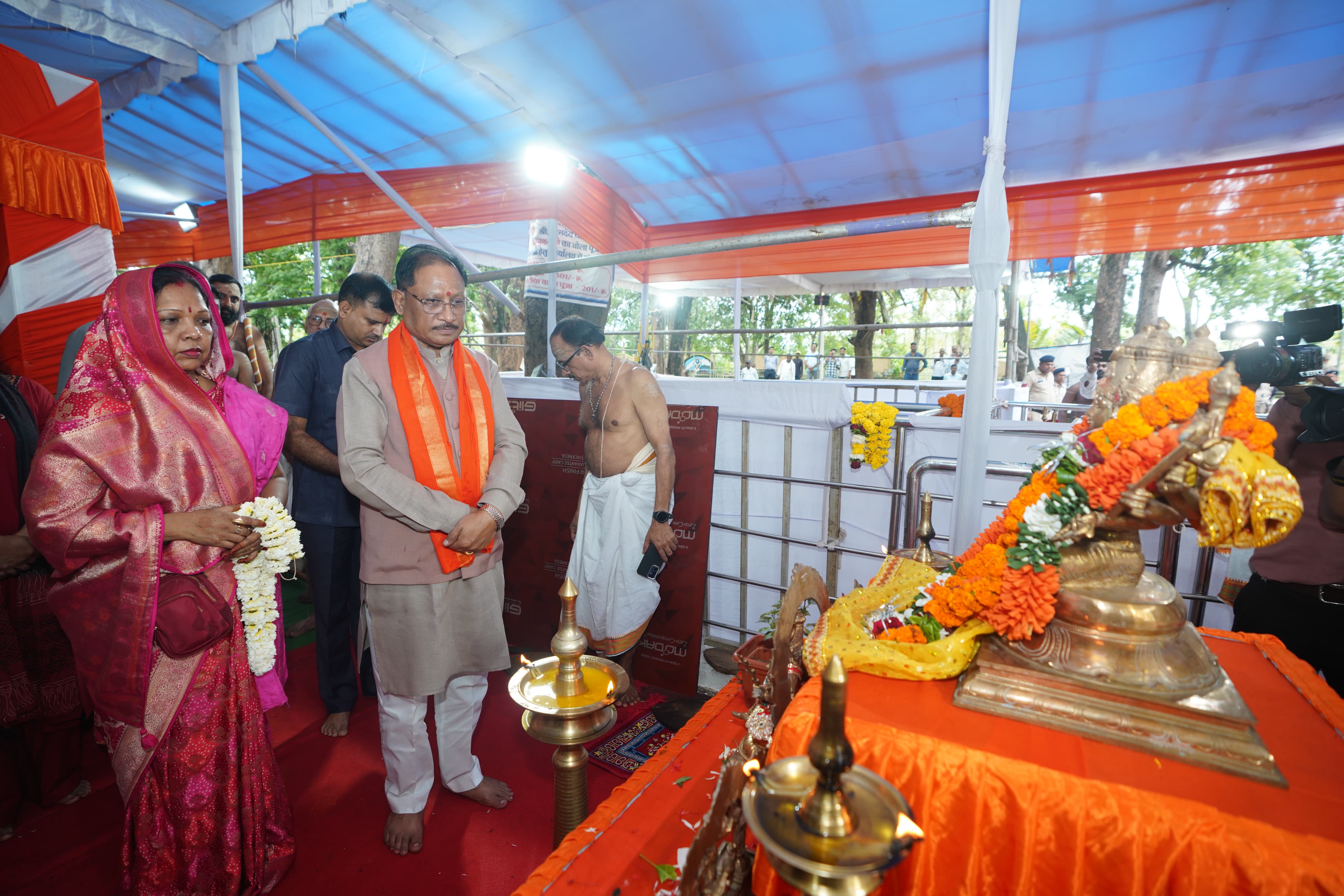 मुख्यमंत्री विष्णुदेव साय ने भोरमदेव धाम में की पूजा-अर्चना, प्रदेश की सुख-समृद्धि के लिए की मंगलकामना