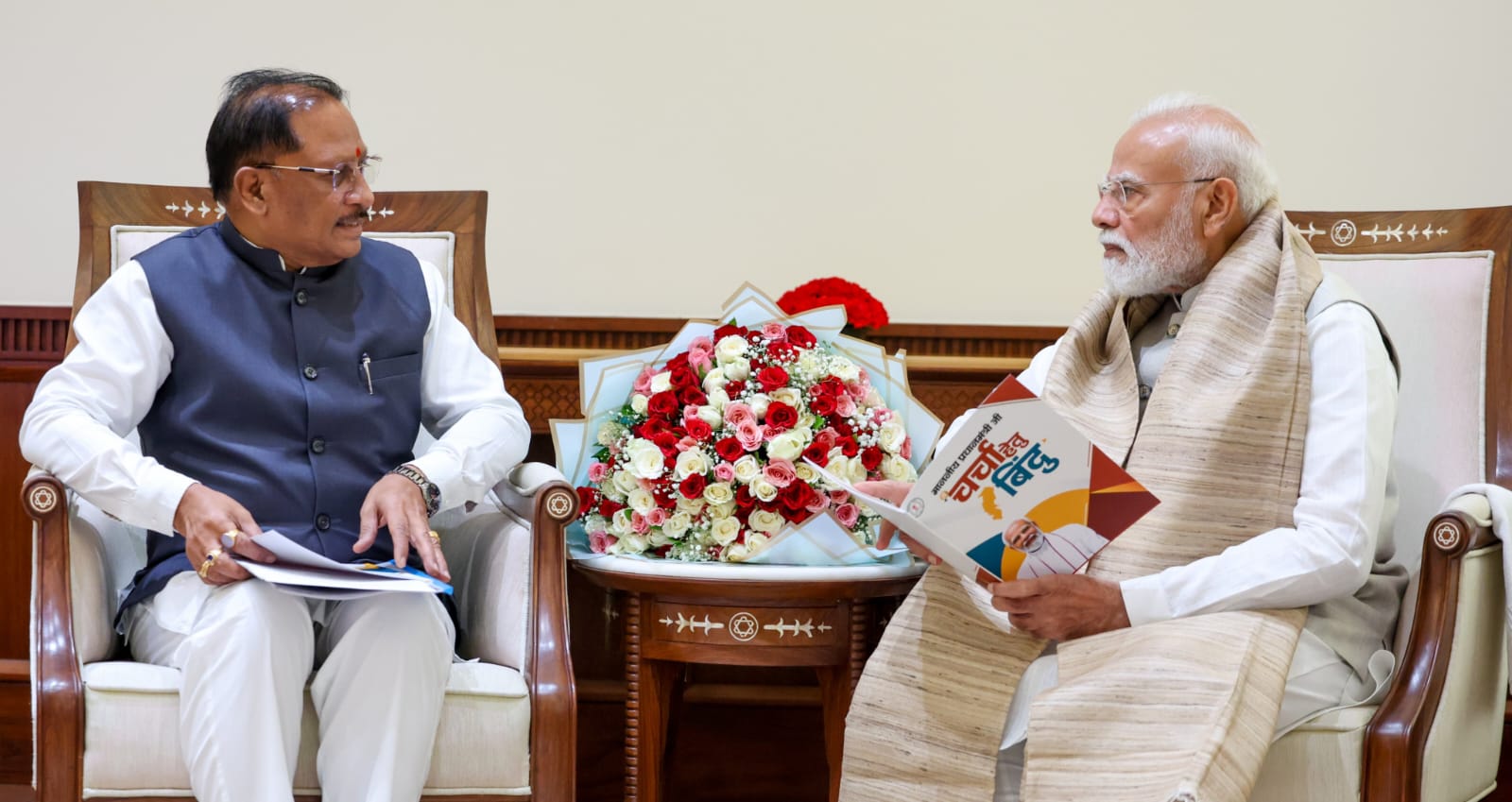 प्रधानमंत्री नरेंद्र मोदी से मुख्यमंत्री विष्णु देव साय ने की मुलाकात, छत्तीसगढ़ के विकास और &lsquo;बस्तर विजन&rsquo; पर हुई विस्तृत चर्चा