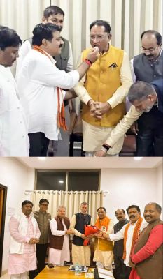 बीजेपी दफ्तर में सीएम विष्णुदेव साय ने मनाया अपना जन्मदिन