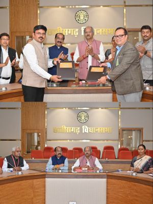 पर्यटन मंत्री बृजमोहन अग्रवाल के दिशा निर्देश में CTB और IRCTC ने साइन किया MOU