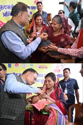 मुख्यमंत्री विष्णुदेव साय ने बच्चों को दवा पिलाकर राष्ट्रीय सघन पल्स पोलियो अभियान का किया शुभारंभ