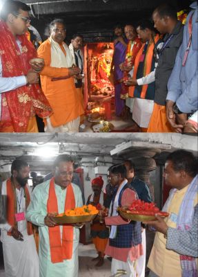 अंतर्राष्ट्रीय महिला दिवस के मौके पर दंतेवाड़ा पहुंचे मुख्यमंत्री साय ने किया बस्तर की आराध्य देवी माँ दंतेश्वरी की पूजा-अर्चना