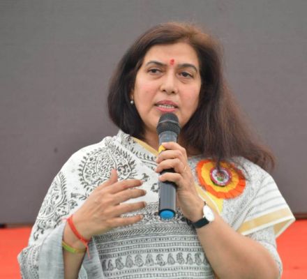 छत्तीसगढ़ में पूरी हो रही है मोदी की गारंटी: राज्यसभा सांसद सरोज पांडेय