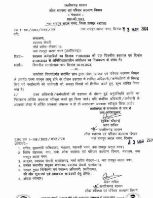 राज्य सरकार का बड़ा फैसला, हड़ताली कर्मचारियों की बर्खास्तगी की कार्रवाई शून्य घोषित, हड़ताल अवधि का वेतन भी मिलेगा