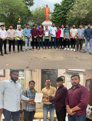 पंडित रविशंकर विश्वविद्यालय में प्रश्न पत्र छापने में भारी गड़बड़ी, 50 लाख के बजट में 2.26 करोड़ से ज्यादा किये गए खर्च, NSUI ने कुलपति को सौंपा ज्ञापन