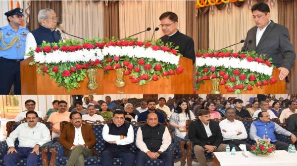 राज्यपाल विश्वभूषण हरिचंदन ने नरेंद्र शुक्ल और आलोक चन्द्रवंशी को दिलाई राज्य सूचना आयुक्त के पद की शपथ