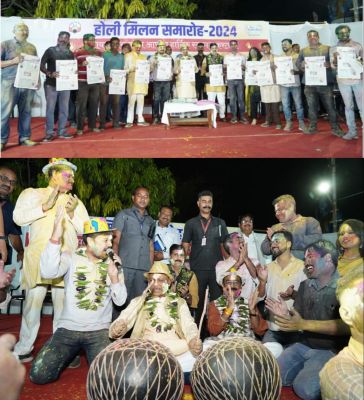 मुख्यमंत्री विष्णुदेव साय रायपुर प्रेस क्लब द्वारा आयोजित होली मिलन समारोह में हुए शामिल