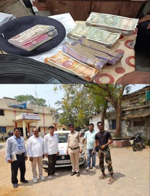वाहन चेकिंग के दौरान 2 लाख 90 हजार रुपये जब्त, ड्राइवर के पास नहीं मिले कैश से संबंधित दस्तावेज