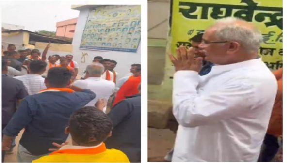 प्रचार के दौरान आमने-सामने हुए भूपेश बघेल और संतोष पांडेय