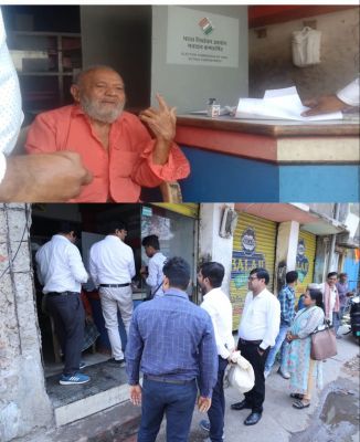 वरिष्ठ और दिव्यांग मतदाताओं के घर पहुंचे मतदान अफसर, 131 वोटर्स ने की होम वोटिंग, बने लोकतंत्र के महापर्व के भागीदार