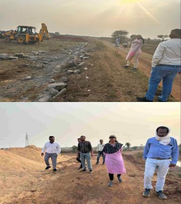 अवैध प्लाटिंग और अतिक्रमण पर चला प्रशासन का बुलडोजर, 310 हाईवा रेत, 134 हाईवा मुरुम जब्त