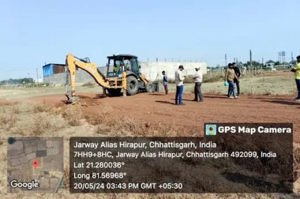 5 एकड़ की अवैध प्लॉटिंग पर चला निगम का बुलडोजर