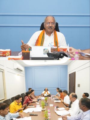 शिक्षा मंत्री बृजमोहन अग्रवाल ने ली समीक्षा बैठक