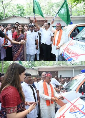 मुख्यमंत्री श्री साय ने पंडरिया क्षेत्र के लिए पांच निःशुल्क एम्बुलेंस को हरी झंडी दिखाकर रवाना किया