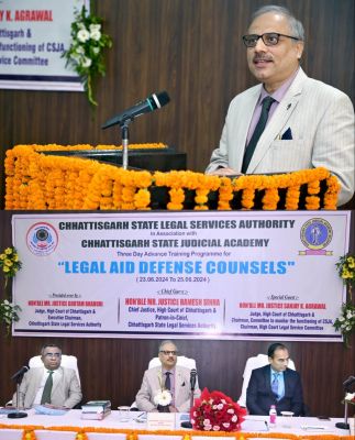 मुख्य न्यायाधीश रमेश सिन्हा द्वारा लीगल एड डिफेंस कौंसिलों हेतु तीन दिवसीय प्रशिक्षण कार्यक्रम का किया गया शुभारंभ