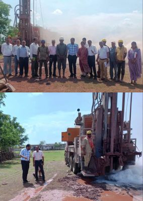 लोक स्वास्थ्य यांत्रिकी विभाग के सचिव मोहम्मद कैसर अब्दुलहक और प्रमुख अभियंता एम.एल. अग्रवाल ने जल जीवन मिशन के कार्यों का किया निरीक्षण