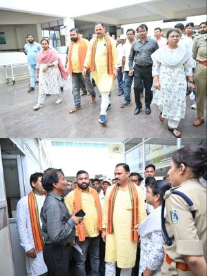 स्वास्थ्य मंत्री श्याम बिहारी जायसवाल ने जिला चिकित्सालय का किया निरीक्षण, सीटी स्कैन मशीन लगाने मौके पर ही फोन से संचालक स्वास्थ्य को दिए निर्देश