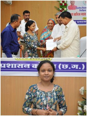 अतिथि शिक्षक के रूप में नियुक्ति मिलने पर रेखा के चेहरे में झलक रही खुशी की लहर