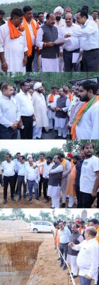 उप मुख्यमंत्री अरुण साव ने मल्टी-विलेज जलप्रदाय योजना और सड़क निर्माण कार्यों का किया निरीक्षण