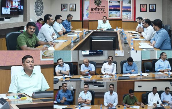 मुख्य सचिव ने नवा रायपुर में निर्माणाधीन विधानसभा भवन के कार्यों की समीक्षा की