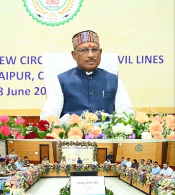 मुख्यमंत्री विष्णुदेव साय की अध्यक्षता में यूनिफाईड कमाण्ड की बैठक सम्पन्न, छत्तीसगढ़ से माओवादी समस्या के समूल उन्मूलन पर दिया गया जोर