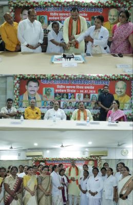 अस्पताल में नर्स की भूमिका मां के समान, मरीजों को अपने बच्चों समान देखभाल करेः स्वास्थ्य मंत्री श्याम बिहारी जायसवाल