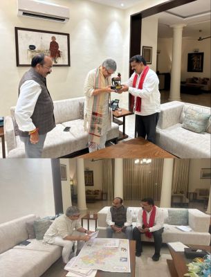 डिप्टी सीएम साव और शर्मा ने रेल मंत्री अश्विनी वैष्णव से की मुलाकात, प्रदेश में चल रही रेल परियोजनाओं पर की चर्चा