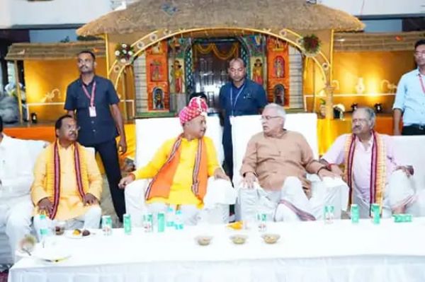 जगन्नाथ मंदिर में एक साथ दिखे विष्णु-भूपेश