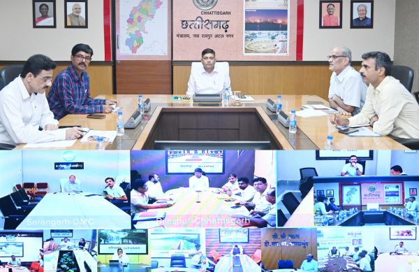 मुख्य सचिव श्री जैन ने छत्तीसगढ़ विजन 2047 के संबंध में संभागायुक्तों और कलेक्टरों की बैठक ली