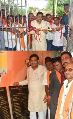 खाद्य मंत्री श्री बघेल ने ग्राम घोरहा में 34 लाख 14 हजार की लागत से विभिन्न विकास कार्यों का लोकार्पण किया