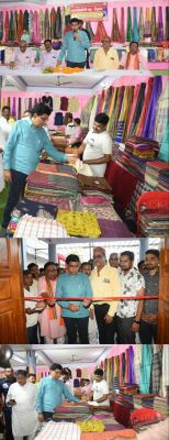 कैबिनेट मंत्री टंक राम वर्मा ने कोसा, कॉटन व हाथकरघा वस्त्रों के भव्य प्रदर्शनी सह-विक्रय का किया शुभारंभ, 22 जुलाई तक बलौदाबाजार में सजेगा बाजार, दी जा रही है विशेष छूट