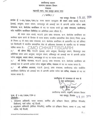 आईएएस अफसरों का तबादला