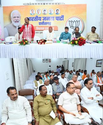 बीजेपी विधायक दल की बैठक : विधानसभा मानसून सत्र के लिए एकजुट हुई भाजपा, बनाई गई रणनीति