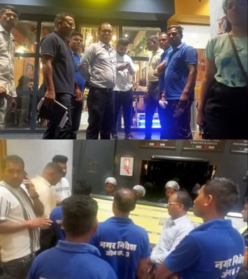 नगर निगम की टीम पहुंची मरीन ड्राइव, एक दर्जन खाद्य दुकानों का किया निरीक्षण, साफ-सफाई नहीं होने पर लगाया 1 लाख से अधिक का जुर्माना