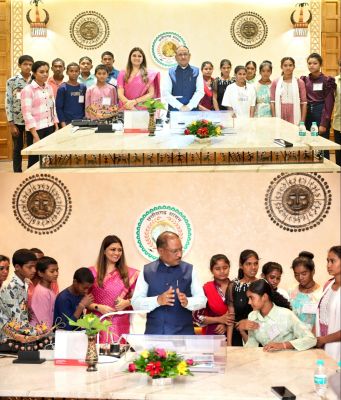 अपने माता-पिता के सपनों को गढ़ने अच्छी शिक्षा पा रहे सेमरहा के बच्चे, विधानसभा परिसर में की मुख्यमंत्री विष्णु देव साय से मुलाकात