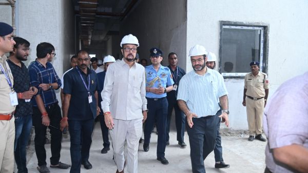 राज्यपाल रमेन डेका ने निर्माणाधीन राजभवन का निरीक्षण किया