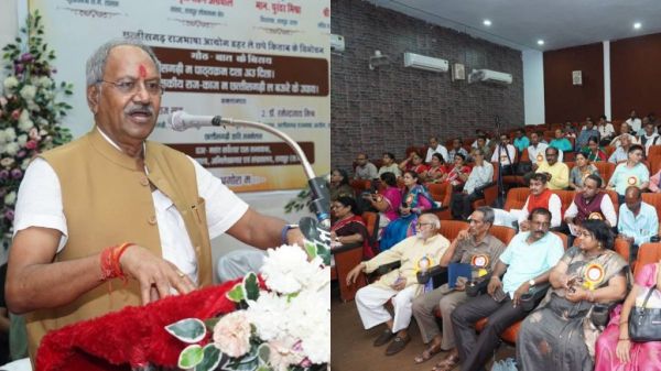 छत्तीसगढ़ी राजभाषा दिवस: बृजमोहन अग्रवाल ने कहा &ndash; &ldquo;आपने मुझे दिल्ली भेजा है, अब 8वीं अनुसूची में छत्तीसगढ़ी को शामिल कराने की जिम्मेदारी मेरी