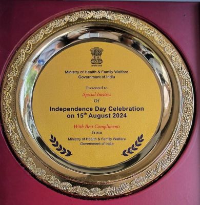 स्वतंत्रता दिवस पर नई दिल्ली में छत्तीसगढ़ के जशपुुर जिले की ए.एन.एम. व मितानिन सम्मानित