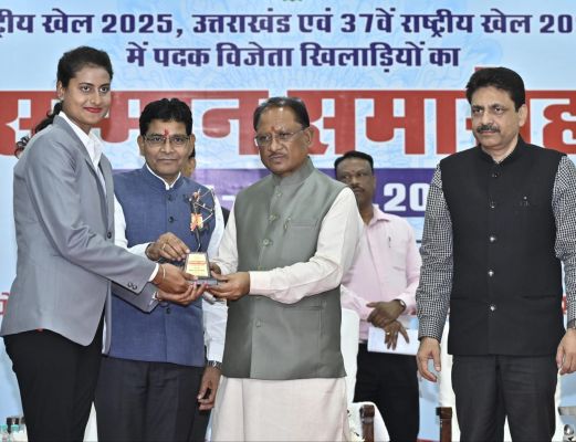 मुख्यमंत्री विष्णुदेव साय ने राष्ट्रीय खेल पदक विजेता खिलाड़ियों को बताया छत्तीसगढ़ का गौरव: खिलाड़ियों को दी ओलंपिक विजेता बनने की शुभकामनाएं