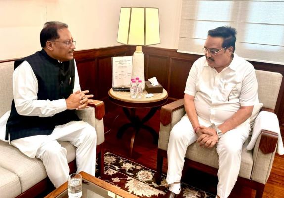 मुख्यमंत्री ने केंद्रीय जलशक्ति मंत्री सी आर पाटिल से की मुलाकात, बोधघाट परियोजना पर हुई चर्चा